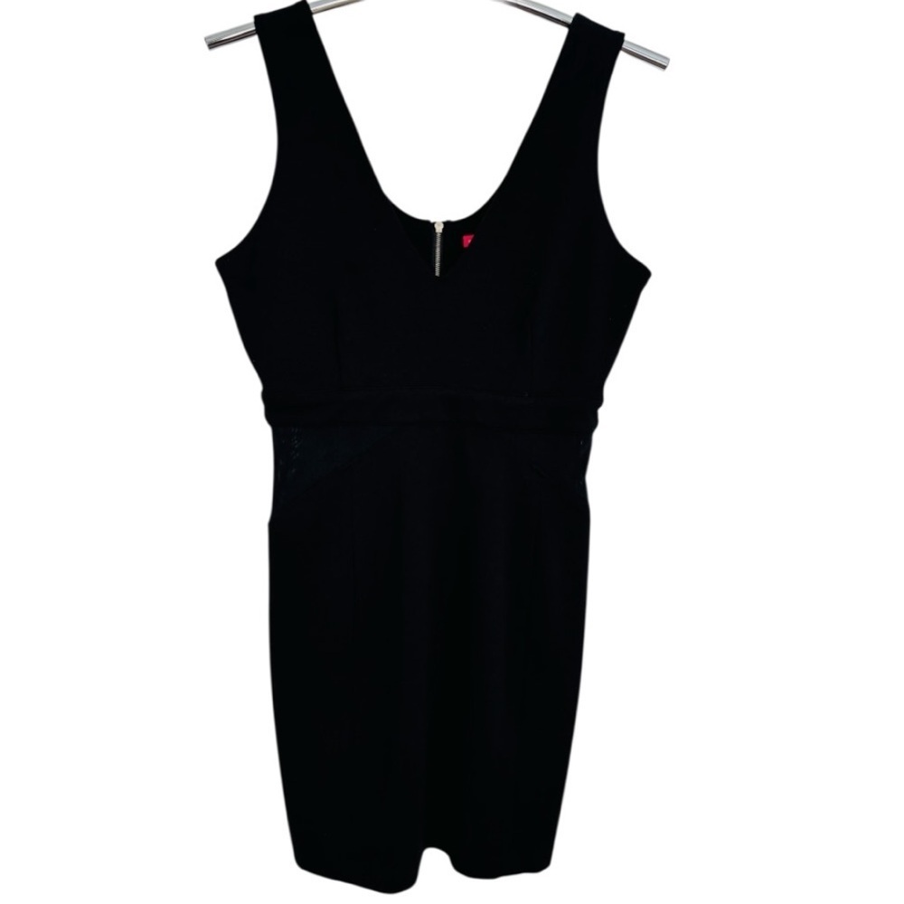 Walter by Walter Baker Elegant Black Sleeveless V-Neck Back Zip Dress Size M